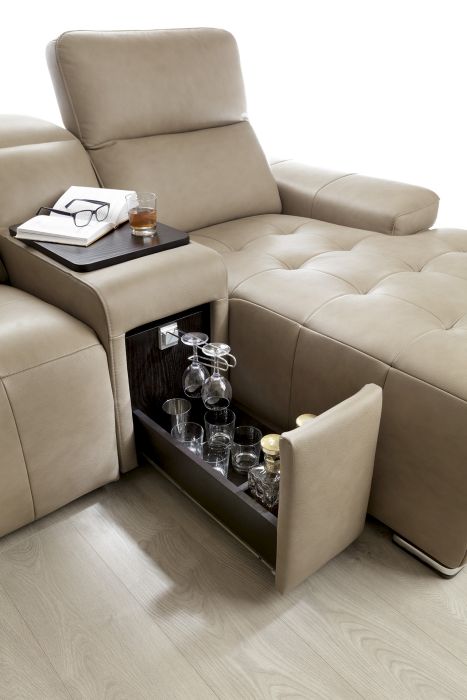 Pullout drawer - corner sofa Domo | Gala Collezione
